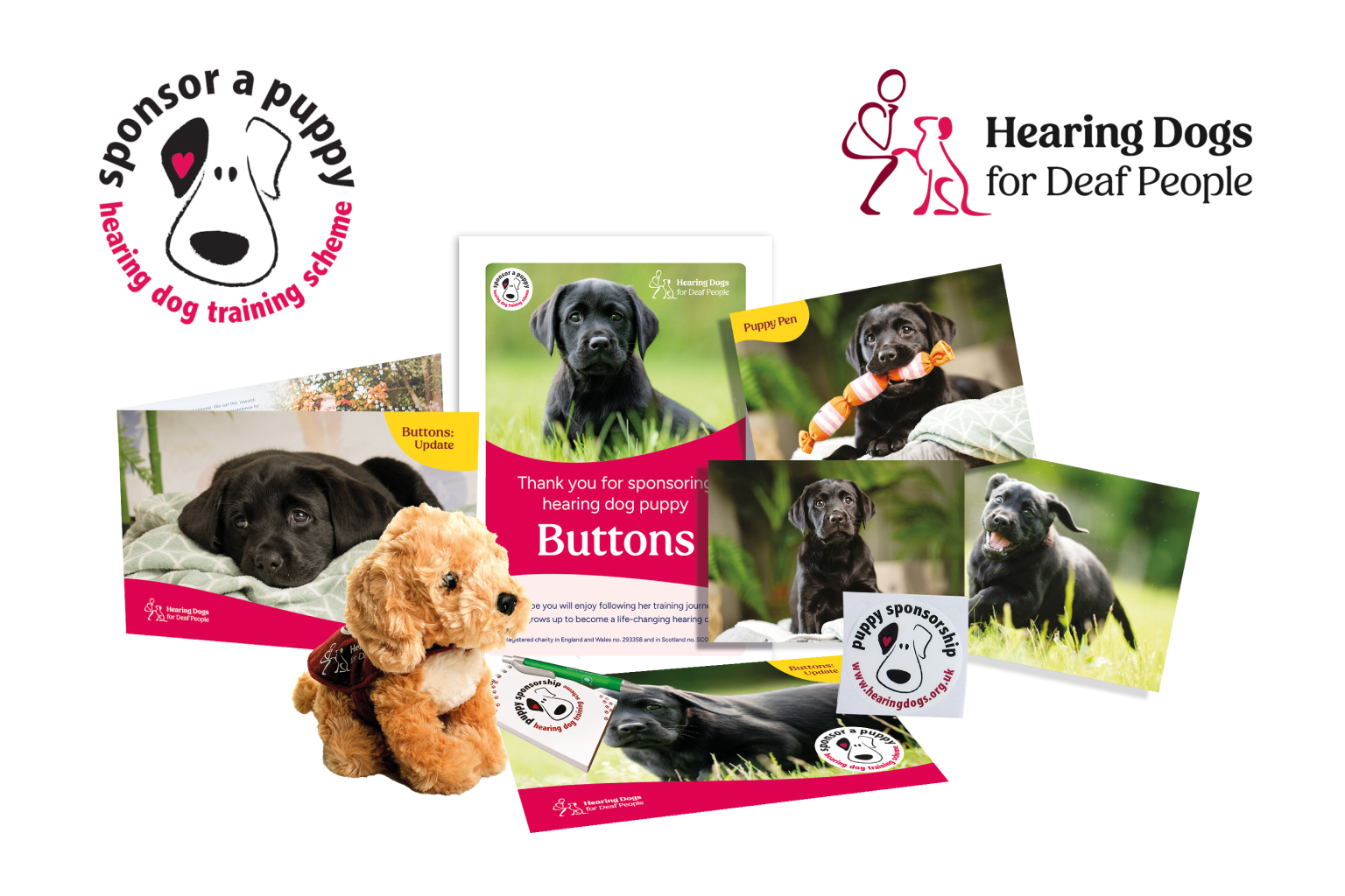 Sponsor a Puppy Buttons Sponsor a Puppy Buttons