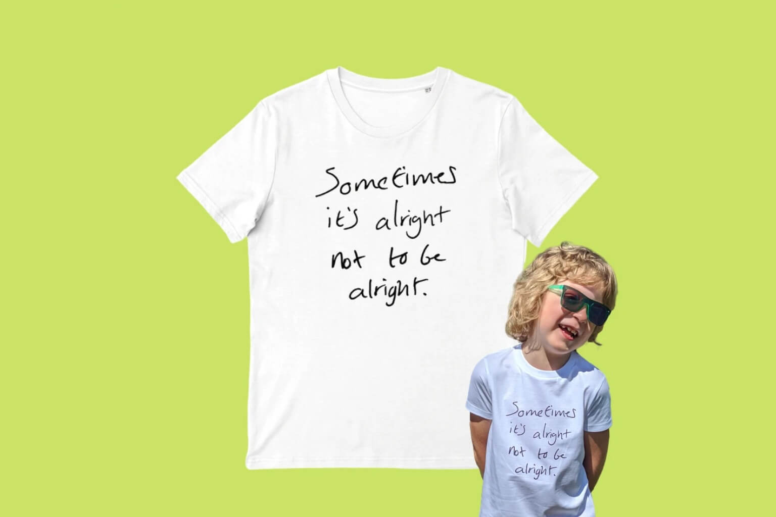 Iconic Slogan T-shirt (100% Organic cotton) Kids